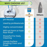 Groutastic pH Neutral Floor Cleaner - No Rinse Daily Mopping Solution for Tile, Stone, Marble & Hardwood - Streak-Free, Residue-Free, Professional