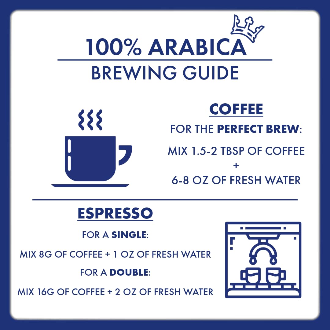 Caffè Borbone 100% Arabica Whole Bean Coffee, Arabica Coffee Beans, Medium Roast, 2.2 lb Bag (Pack of 2)