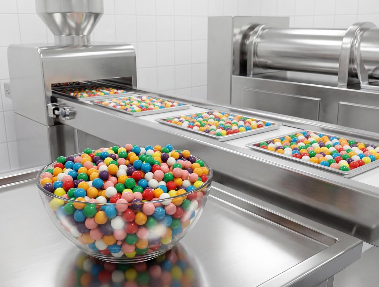 Gumballs for Gumball Machine - 1 lb of Assorted Rainbow Fruit Flavored Vibrant Mini Half Inch Fresh Vending Machine Refills