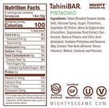 Mighty Sesame TahiniBars With Pistachio (2 Pack Total 12 Bars) 100 Calorie Bar, Gluten Free, Vegan, Nothing Artificial, Kosher