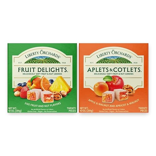 Liberty Orchards Fruit Delights and Aplets & Cotlets 20 oz. Bundle
