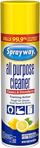 Sprayway Foaming Action All Purpose Cleaner and Disinfectant, Lemon Scent, 19 oz, (SW5014R)