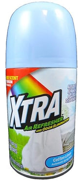 XTRA Premium Automatic Spray Air Freshener Refill, Cotton Linen - 5 Oz. (Pack of 3)