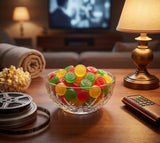 Assorted JuJu Gummy Coins - 2 lb Bulk Bag - Cherry, Orange, Lemon & Lime - Soft & Chewy Dollar?Stamped Candy - Retro JuJu Treats for Parties, Candy