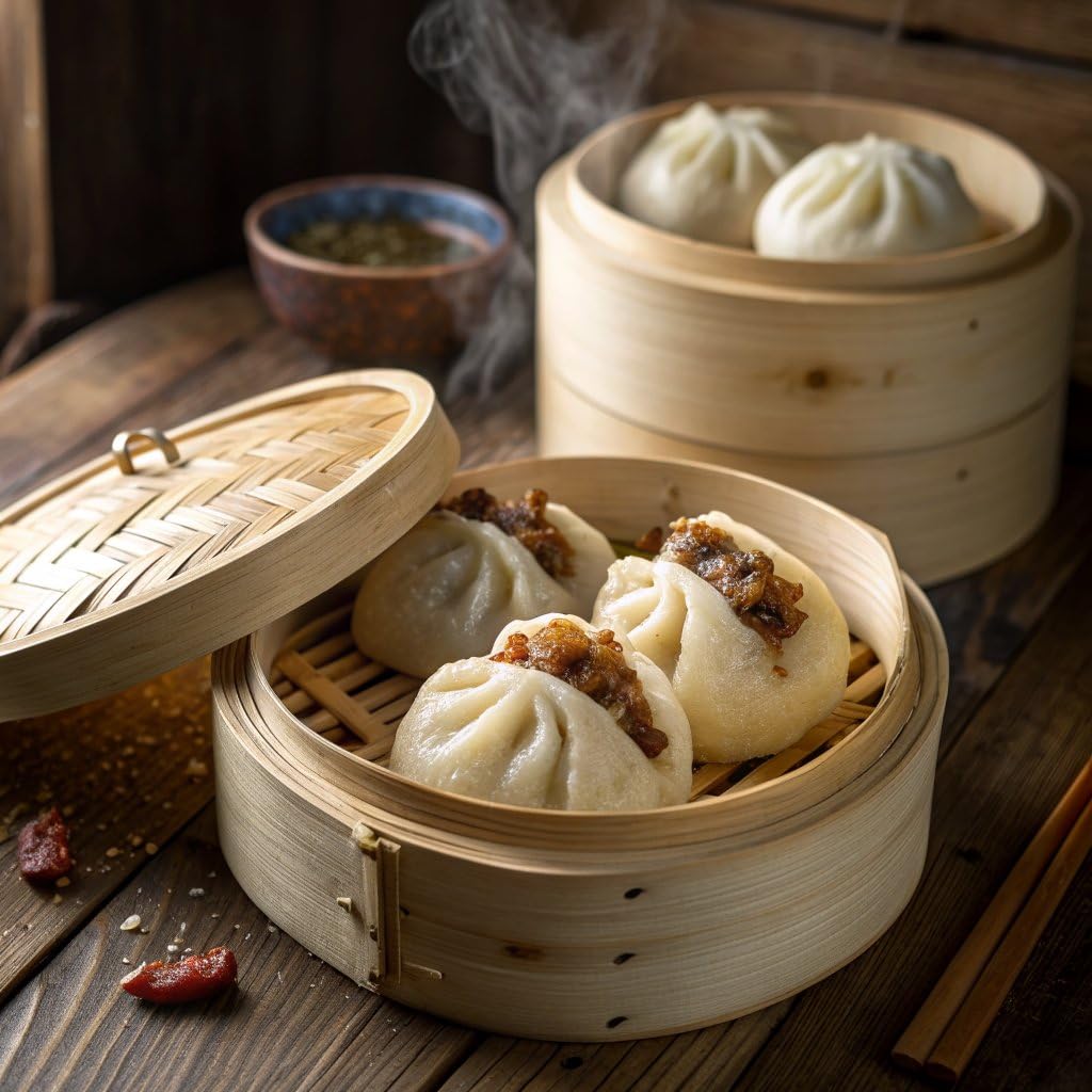 Laoban Dumplings?Chinese Style Pork BBQ Bao Buns?Made with Berkshire Heritage Pork, Chinese BBQ Spices?Frozen Meals Made from Scratch | No Artificial
