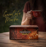 Gano Excel Mocha Instant Coffee with Ganoderma Lucidum (Reishi) Extract - Mushroom Coffee Mix, Mocha Flavor, 1 Box (15 Sachets)