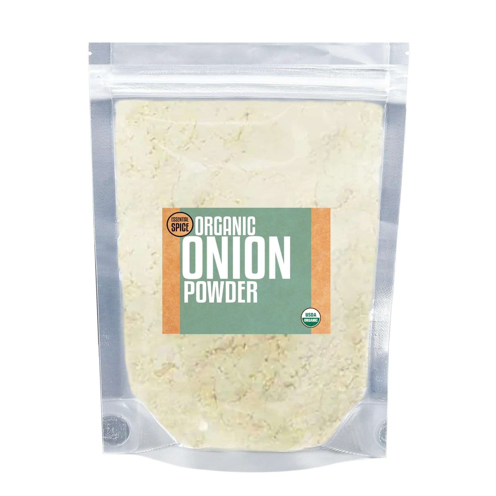 Essential Spice Organic Onion Powder - Smooth, Savory & Slightly Sweet Flavor - Finely Ground Dehydrated Onion for Seasonings, Sauces, Rubs & Everyday