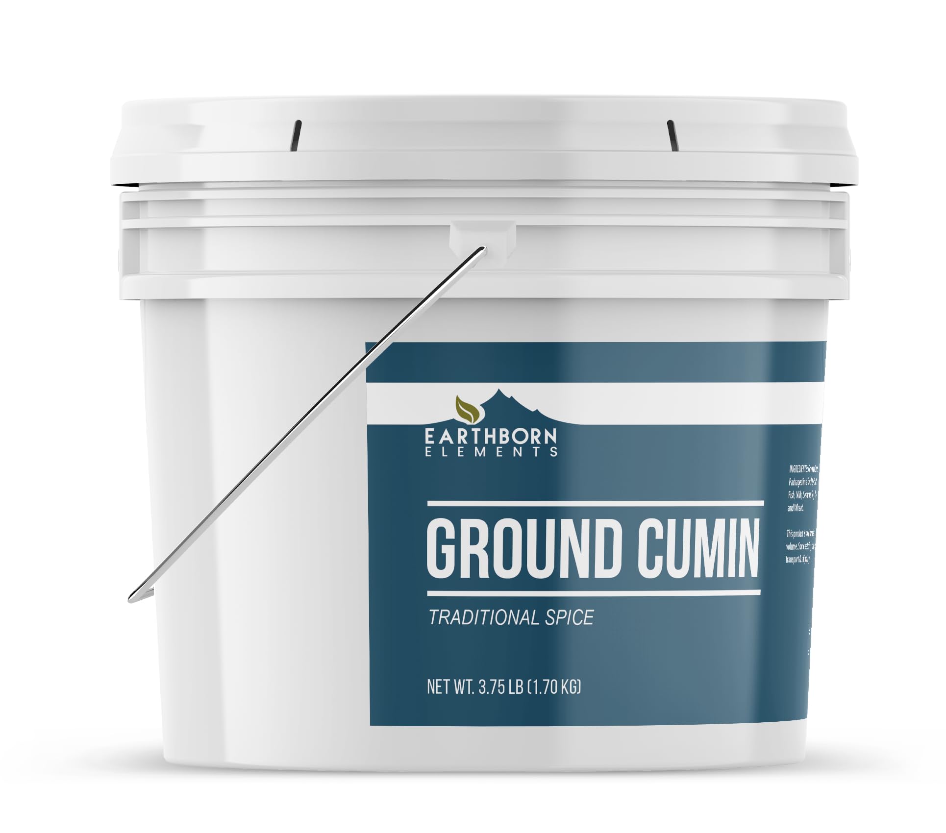Earthborn Elements Ground Cumin 1 Gallon Bucket, Aromatic Spice, Warm Flavor