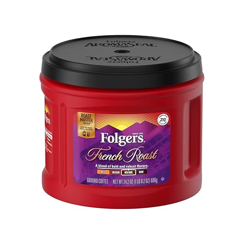 Folgers French Roast Medium Dark Roast Ground Coffee, 24.2 Ounces