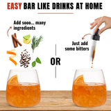 Bab Louie & Co. Non-Alcoholic Bitters Set - Cherry, Orange, Aromatic Bitters for Cocktails, Mocktails, Whiskey - 30ml/ 1 Fl. Oz Each, Non-Alcoholic