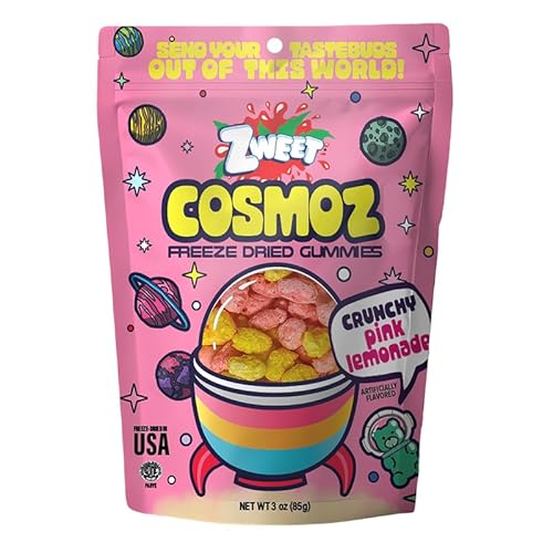 Freeze Dried Candy - Sour Candy - Crazy Candy Sour Gummy Lemonades, Freeze Dried Snacks, Trendy Dessert for Kids & Adults