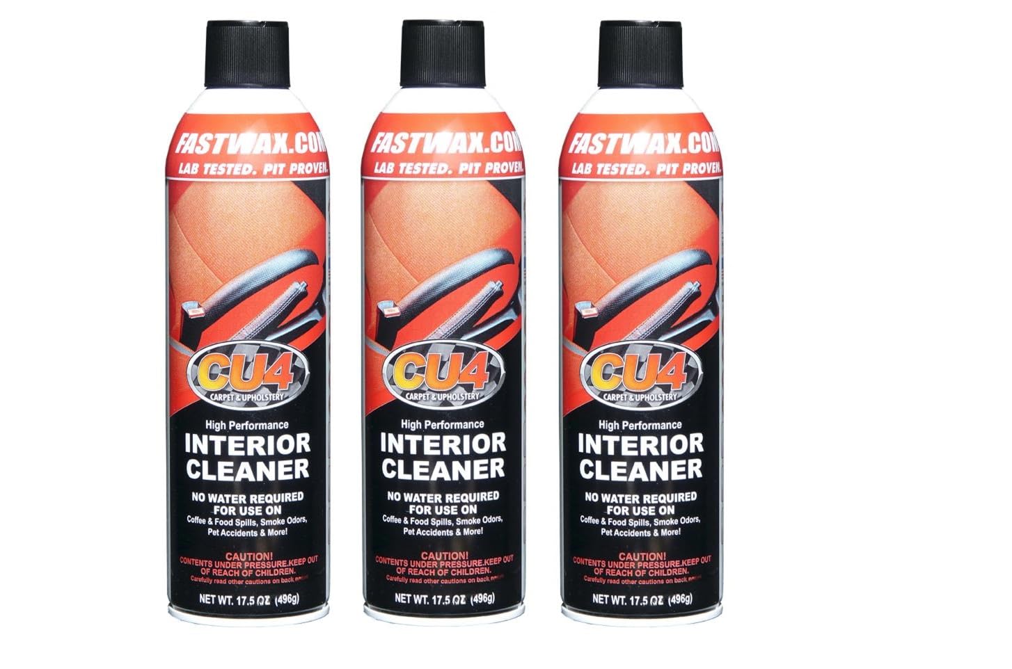 CU4 Carpet & Upholstery Cleaner - Stain Remover & Odor Eliminator for Fabric, Carpet & Upholstery, 3-Pack