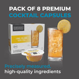 Bartesian Long Island Iced Tea Cocktail Mixer Capsules for Cocktail Machine - Home Bar Mixology Cocktails Mix Pod Capsule Set To Use With the