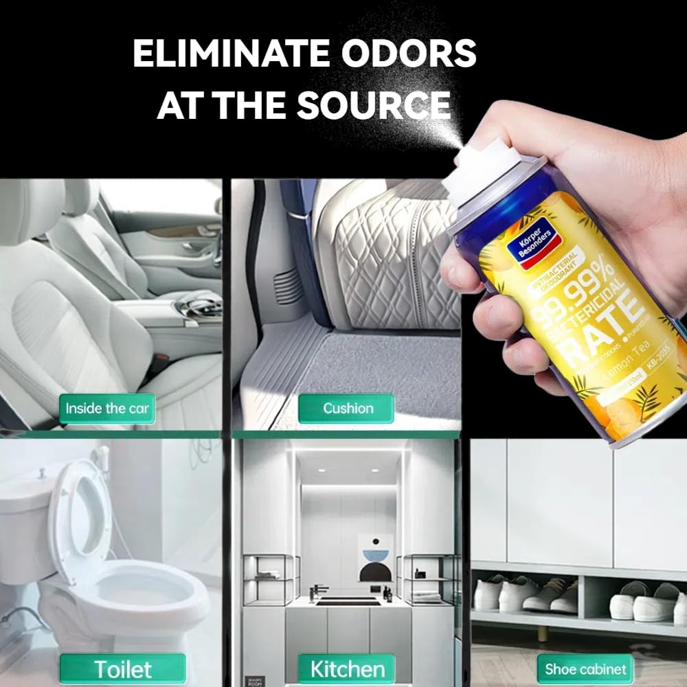 Glodway Air Refresher,Odor Eliminator Remover Spray,Odor Remover,Lemon Long-Lasting Scent For Home,Couch,Mattress,Furniture, bathroom,Fabrics