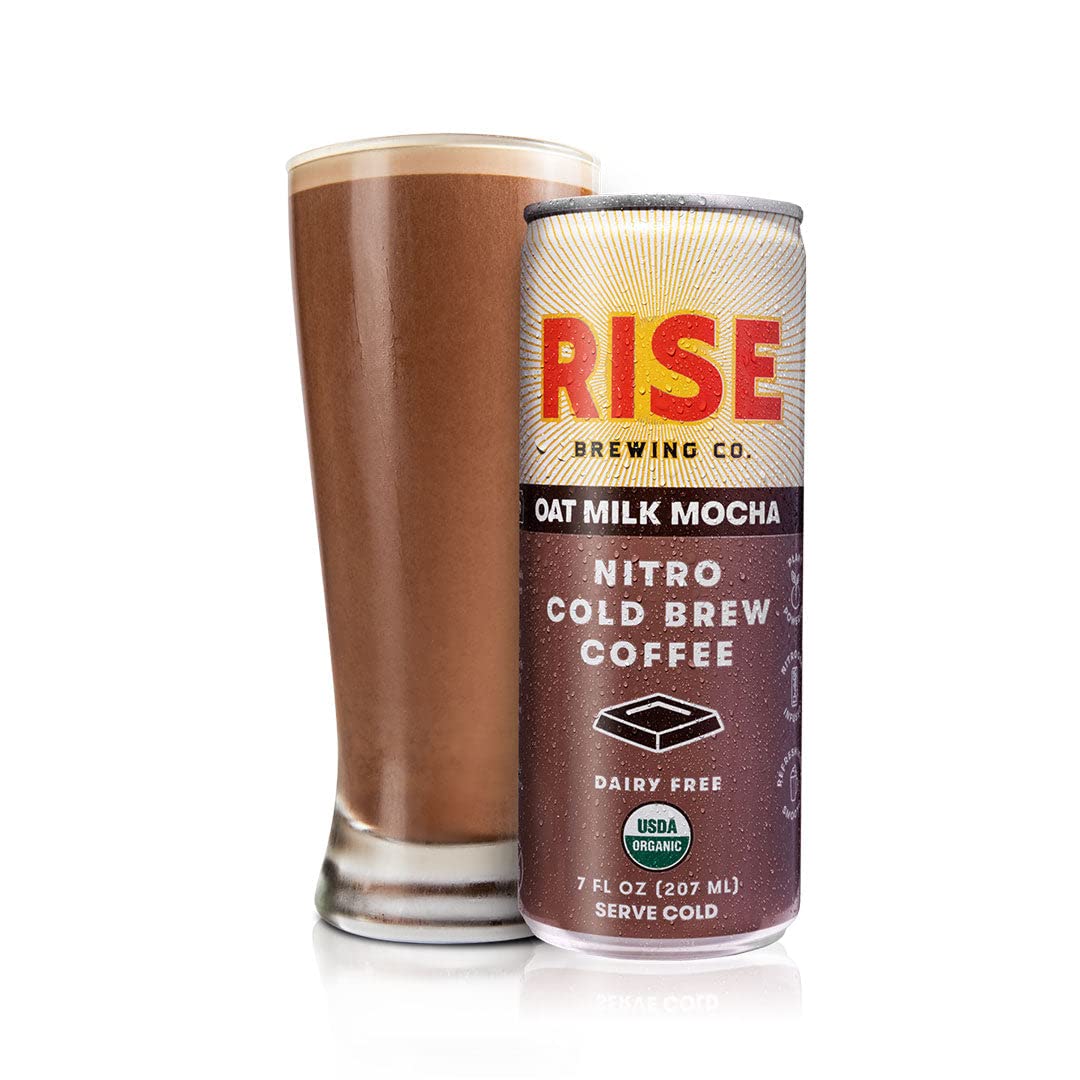 Rise Brewing Co, Coffee Nitro Cold Brew Mocha Latte Organic, 7 Fl Oz
