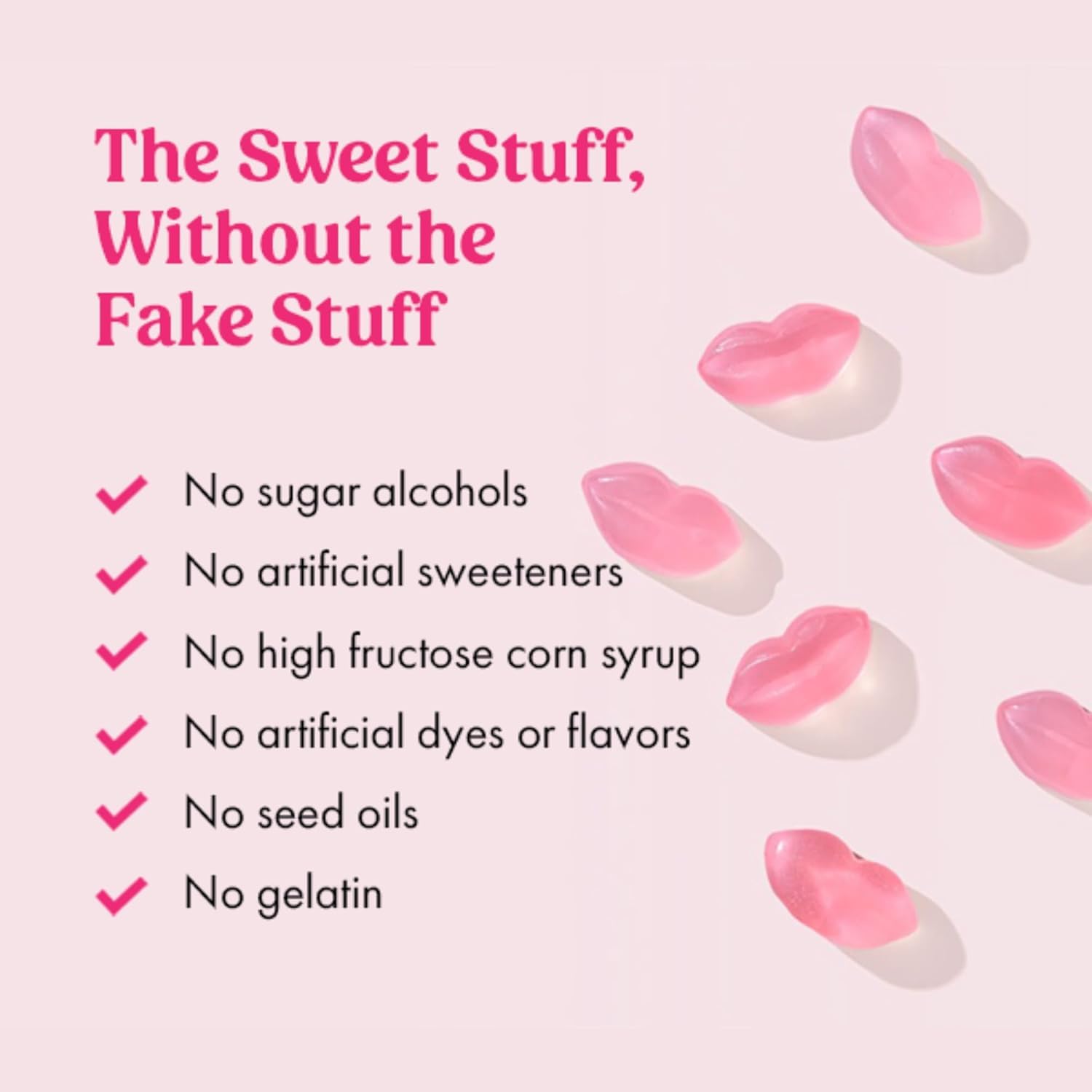 Meggo Sweets Gummie Smoochies Variety Pack - Organic Gummy Candy, Low Sugar, Gluten Free, Vegan, Non GMO, Peach, Honeydew & Sour Strawberry, Boosted