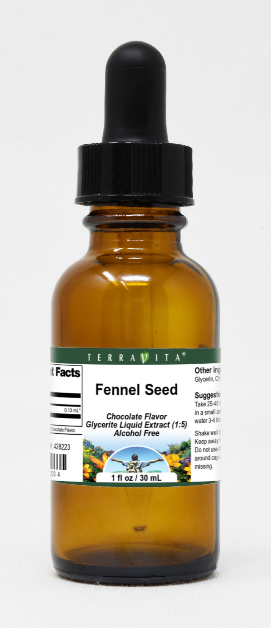 Fennel Seed - Glycerite Liquid Extract (1:5) - Chocolate Flavored (1 fl oz, ZIN: 428223) - 2 Pack