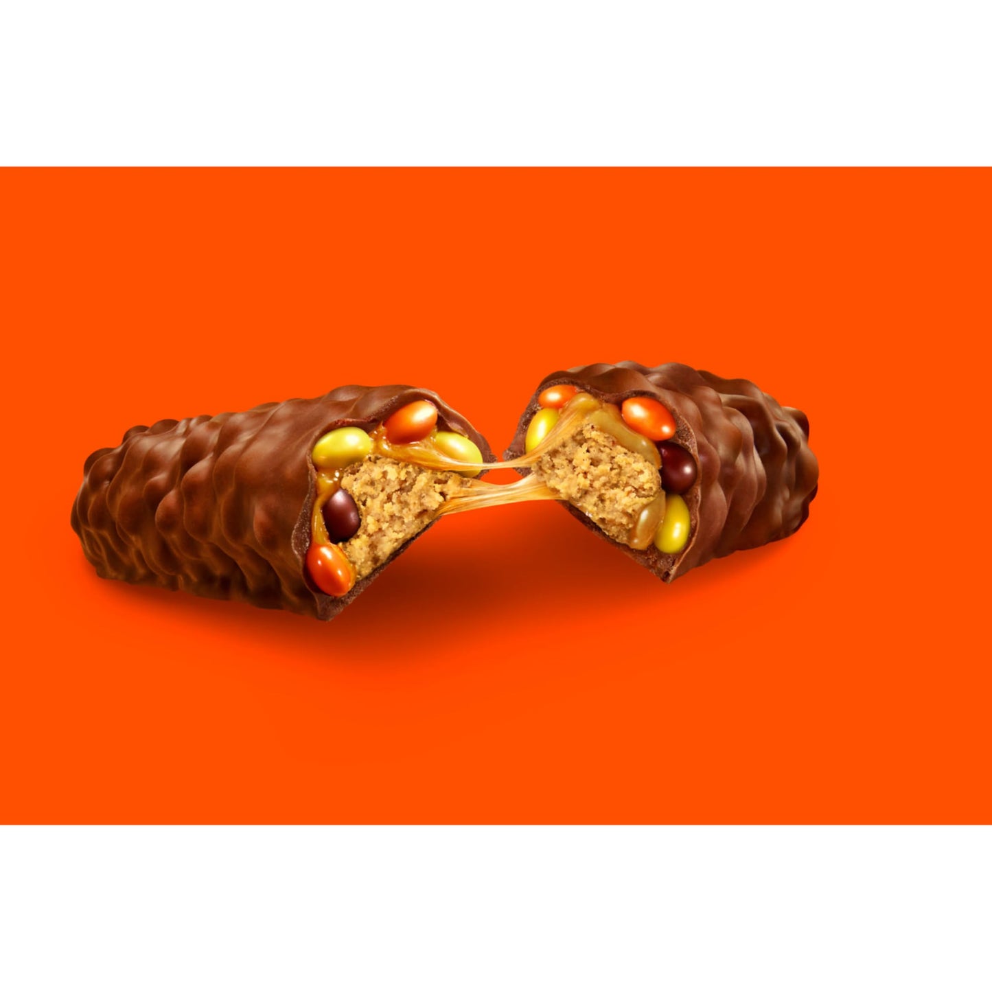 REESE'S OUTRAGEOUS! Peanut Butter, Caramel and PIECES King Size, Candy Bars, 2.95 oz (18 Count)