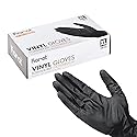 Karat FP-GSV1047B Synthetic Vinyl Powder-FREE Glove (Black) - Medium - 1,000 case