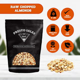 Almonds, "Fresh and Delicious" Small chopped Raw, Perfectly Natural, Quality, Fresh, Ideal snack for Adults and Kids, packaged in resealable 2 lbs