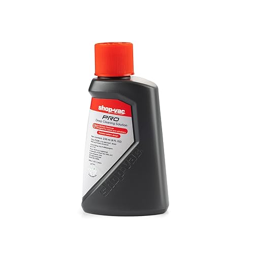 Shop-Vac Carpet Cleaner Solution, 8Fl Oz, Low Foam Upholstery Cleaner Solution For All Carpets, Upholstery & Area Rugs, Dissolves Dirt, Grime, Pet
