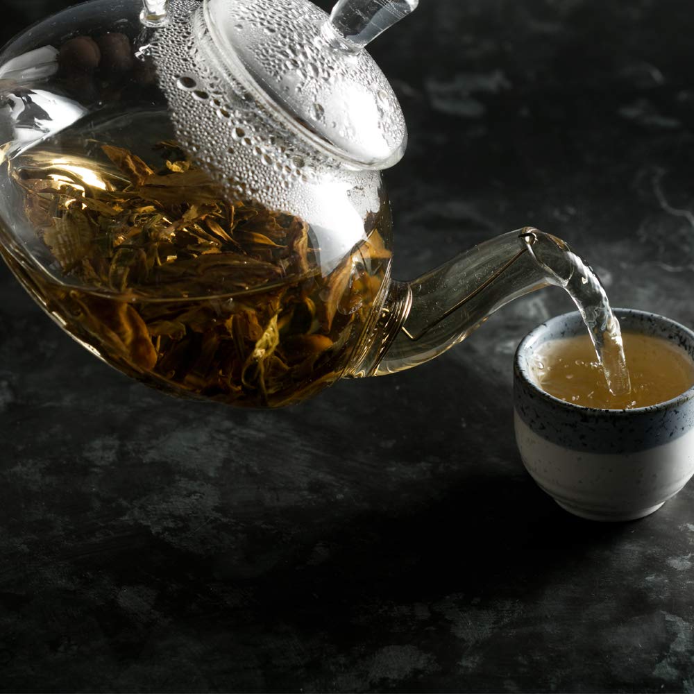 Harney & Sons Dragon Pearl Jasmine | 16oz Bag of Loose Leaf Dragon Pearl Jasmine Tea | Hand-rolled Jasmine Pearls
