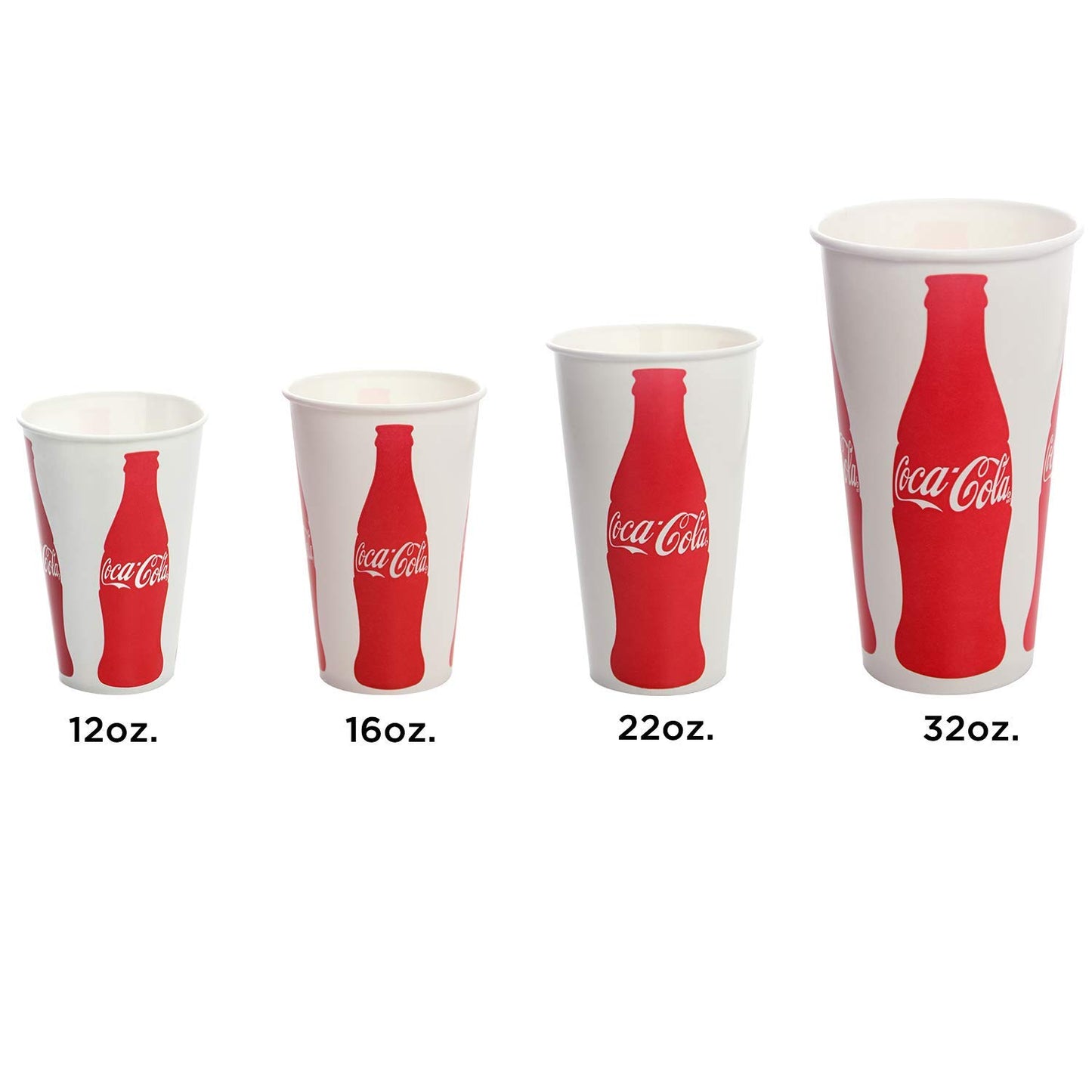 Karat C-KCP32(Coke) 32 oz Paper Cold Cup, "Coca-Cola" Print (Pack of 600)