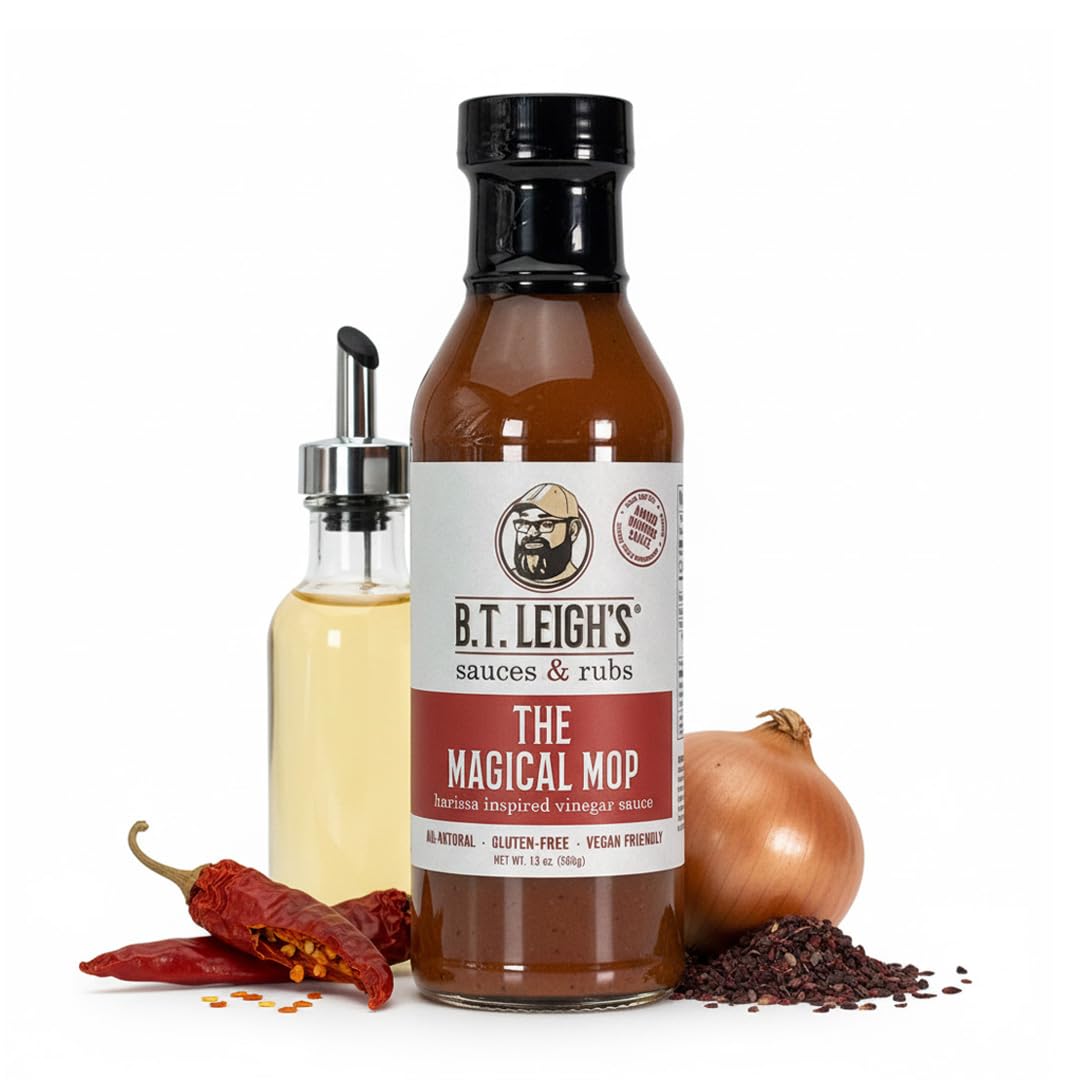 Tangy Harissa Inspired BBQ Sauce | Vegan, Gluten Free Barbecue Sauce | Made in Kentucky | All Natural, No Fillers, Small Batch, Artisan Gourmet BBQ