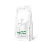 Chocolatte, Ethiopia Yirga Chefe Artisan Coffee - Medium Light Roast 2/5, Small Batch Agaro Washed Raised Bed, Stone Fruit Caramel Milk Chocolate