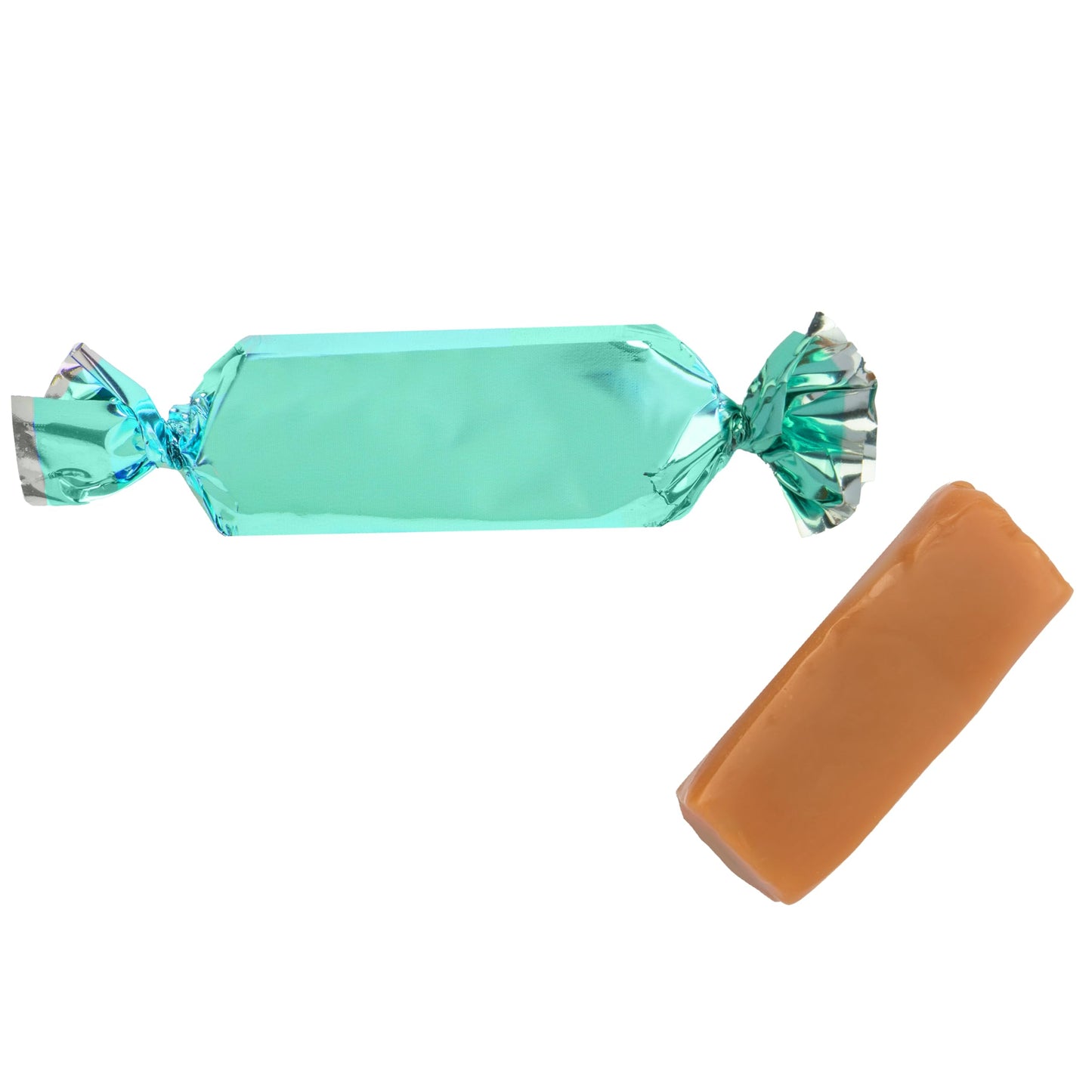 Candy Envy - Individually Wrapped Caramels - Turquoise Wrapper - 2 Pound Bulk Turquoise Candy