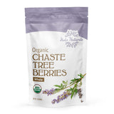Halo Naturals Organic Chaste Tree Berries Whole Cut & Sifted, 1 Pound (Vitex agnus castus) USDA Certified | Resealable Pouch| Packaged in The USA