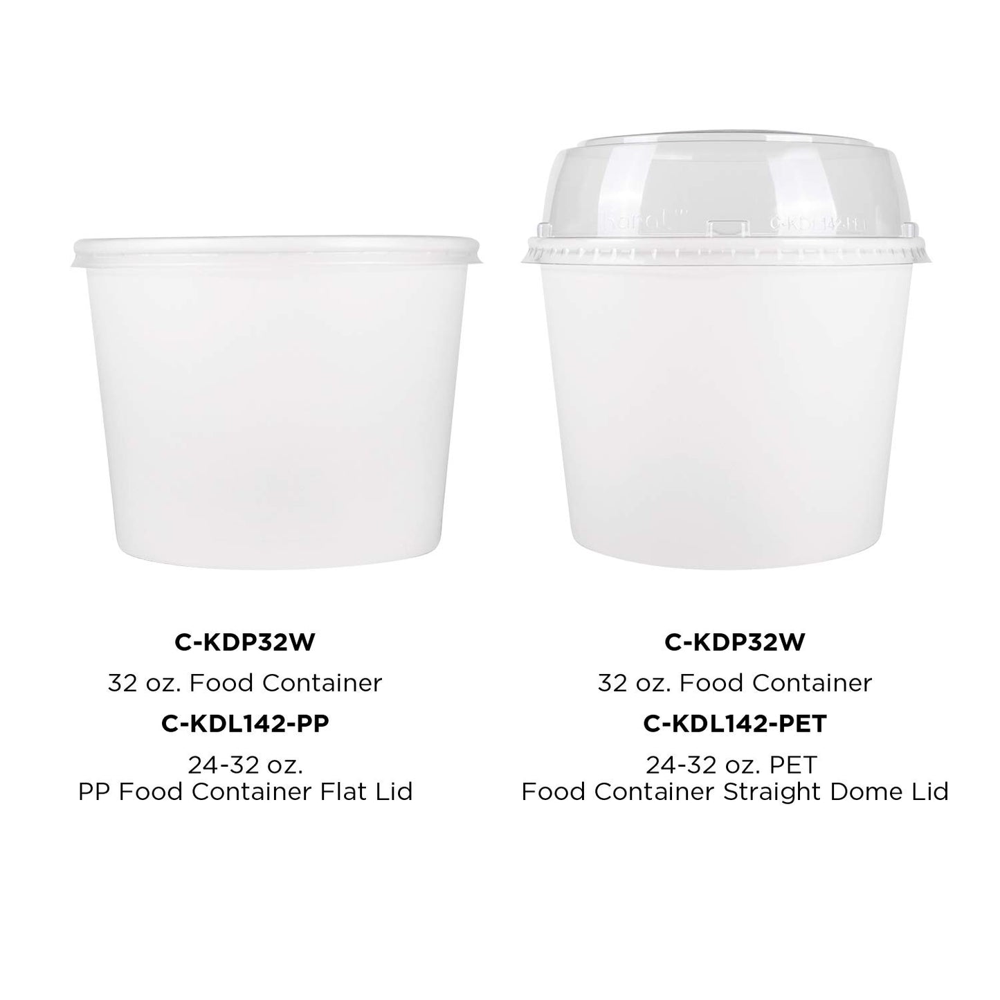 Karat [32oz - 600 ct] Paper Soup Bowls for Hot/ Cold Food - Ideal for Soup, NoodIes, Pasta and Snacks - White (C-KDP32W)
