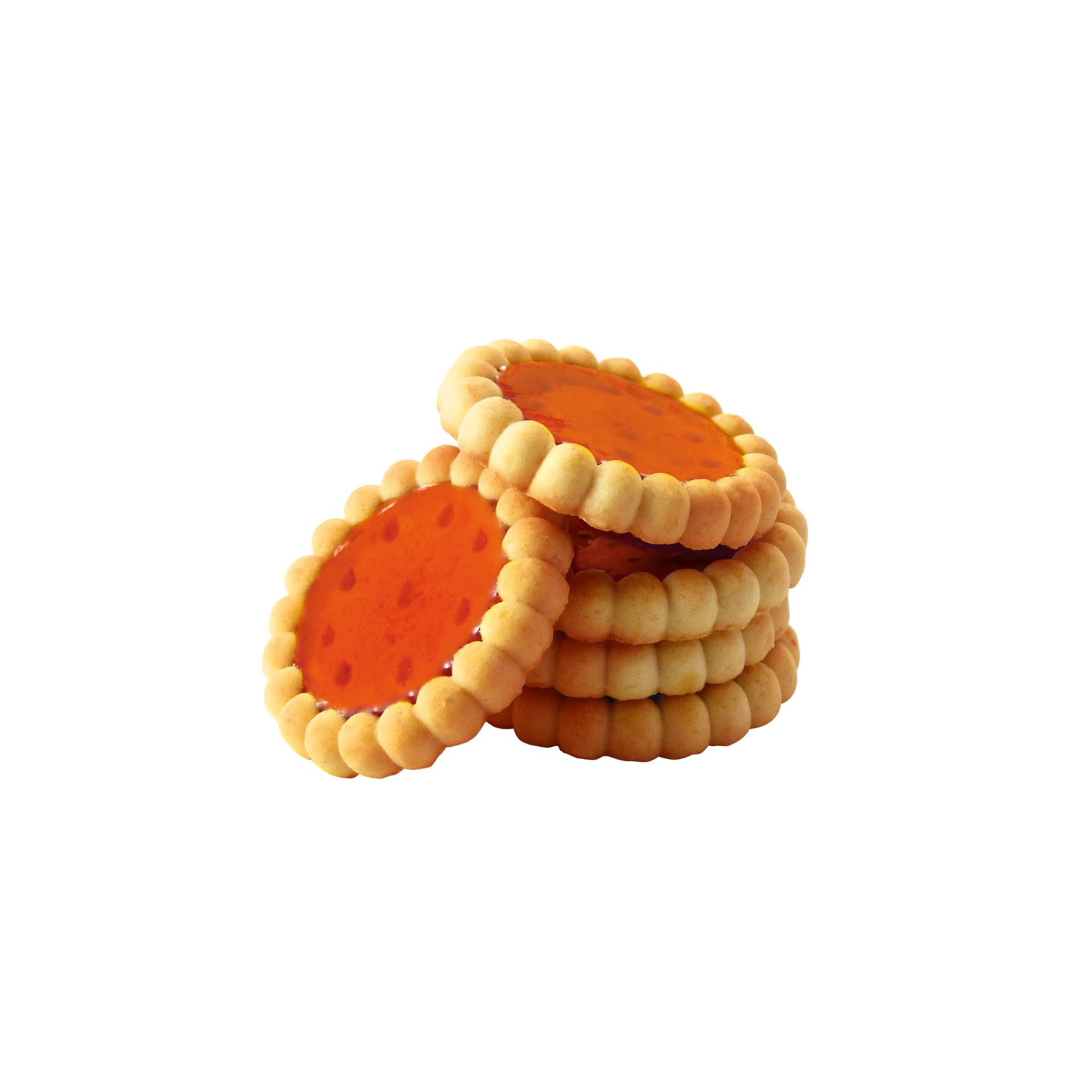 Aramella French Apricot Tartlets - 16 Count - Authentic French Pastry with Golden Crust & Real Apricot Filling - 300g (10.5oz)