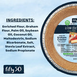 FIFTY 50 Foods Sugar Free Ready to Eat Graham Cracker Pie Crust, 6 Ounce (Pack of 3)