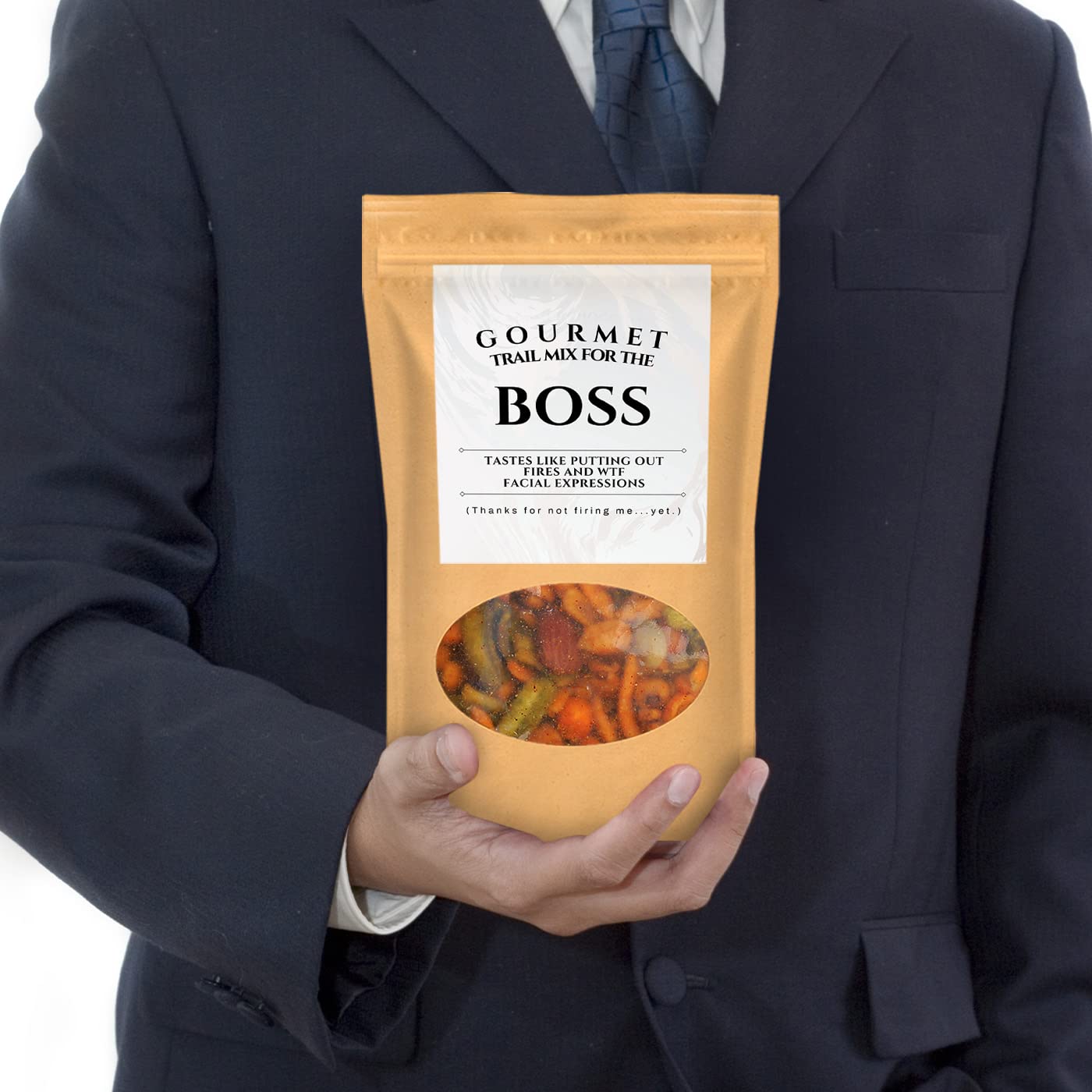 BOSS Trail Mix - Funny Office Gifts for Your Boss - Funny Sayings for Boss Gift Ideas - Office Gift Exchange Gifts Unique - Boss Lady Gifts for Women