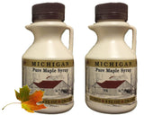 Traverse Bay Farms 100% Pure Maple Syrup - 2 Bottles - Grade A Amber Rich Taste - Small Batch, Gluten-Free, All Natural, Made in Michigan - Value Pack