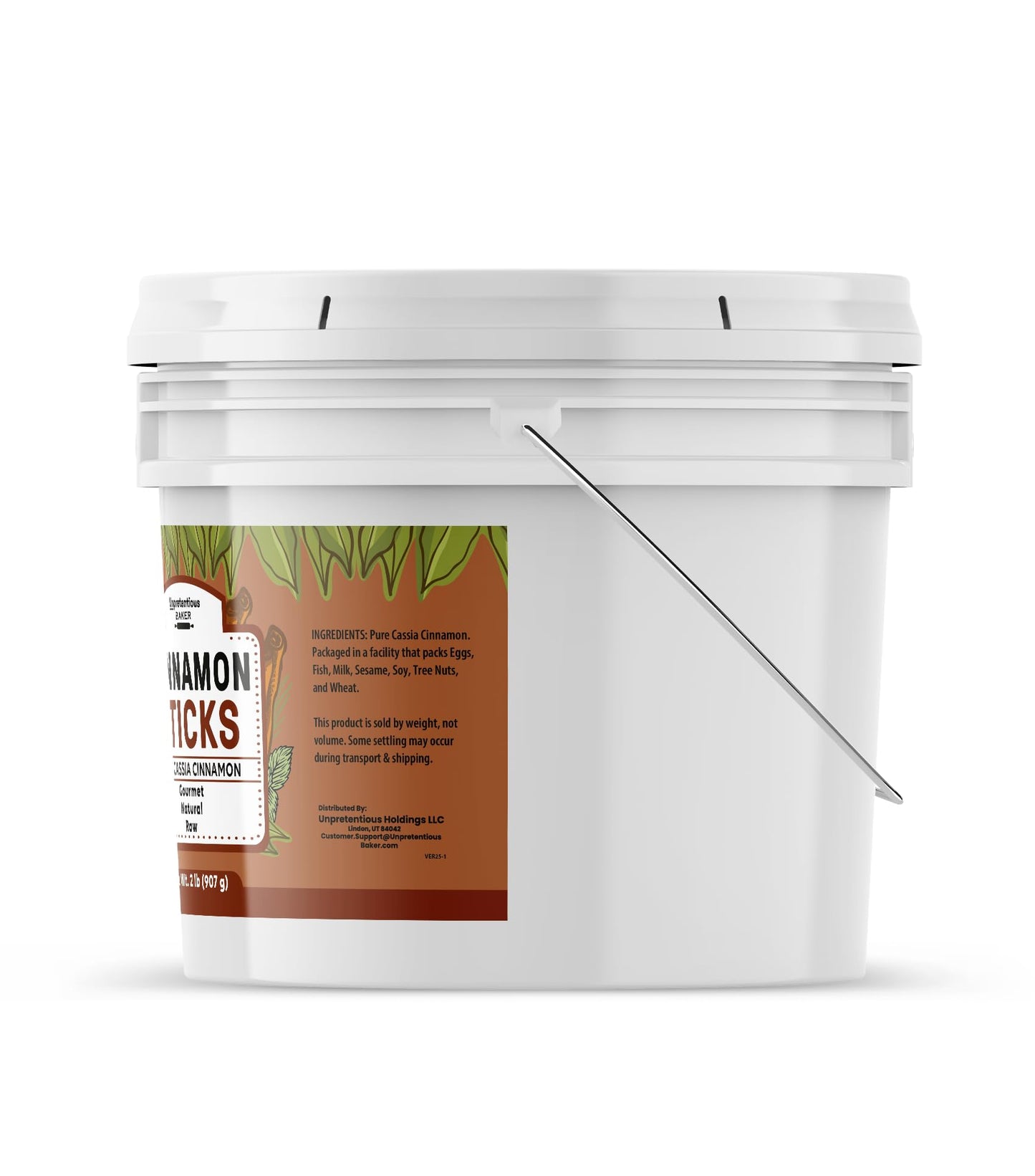 Unpretentious Cinnamon Sticks, 1 Gallon Bucket, Cassia Cinnamon, Pure & Natural, Cooking & Baking