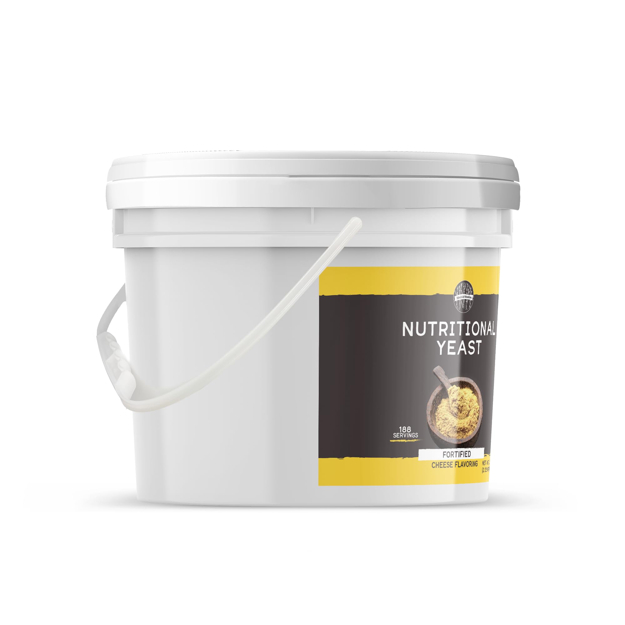 Birch & Meadow 2 Gallon Bucket of Nutritional Yeast Flakes, Popcorn, Yummy Nooch