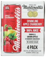 Martinellis Sparkling Apple Cranberry Juice 4Pk, 8.4 Fz