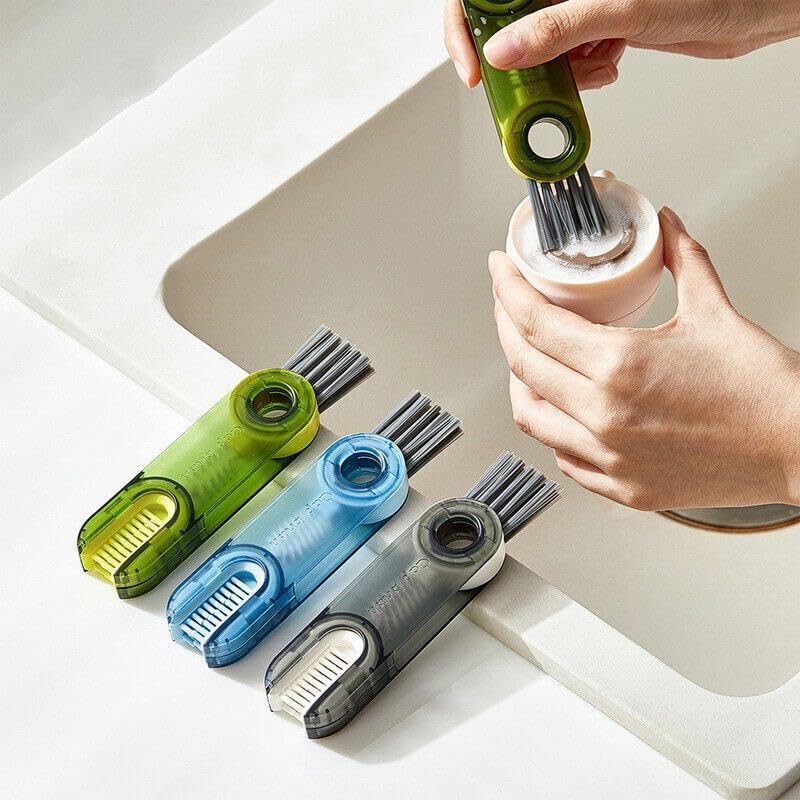 LinaLife 3pcs Cup Lid Brush Straw Cleaner Tools Multi-Functional Cleaning Brush Clean Multifunctional Cleaning Brush, Tiny Bottle Straw Cleaner Tools