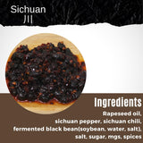 NPG Sichuan Black Bean Chili Sauce 7 oz, Medium Heat, Fermented Chili Sauce