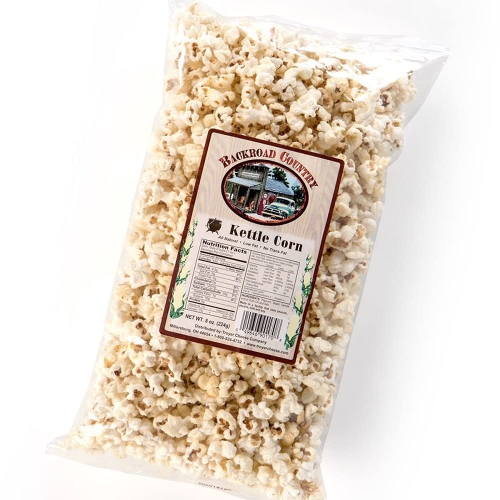 Troyer Cheese Kettle Corn, Ohio USA Made, Three 8 oz Bags