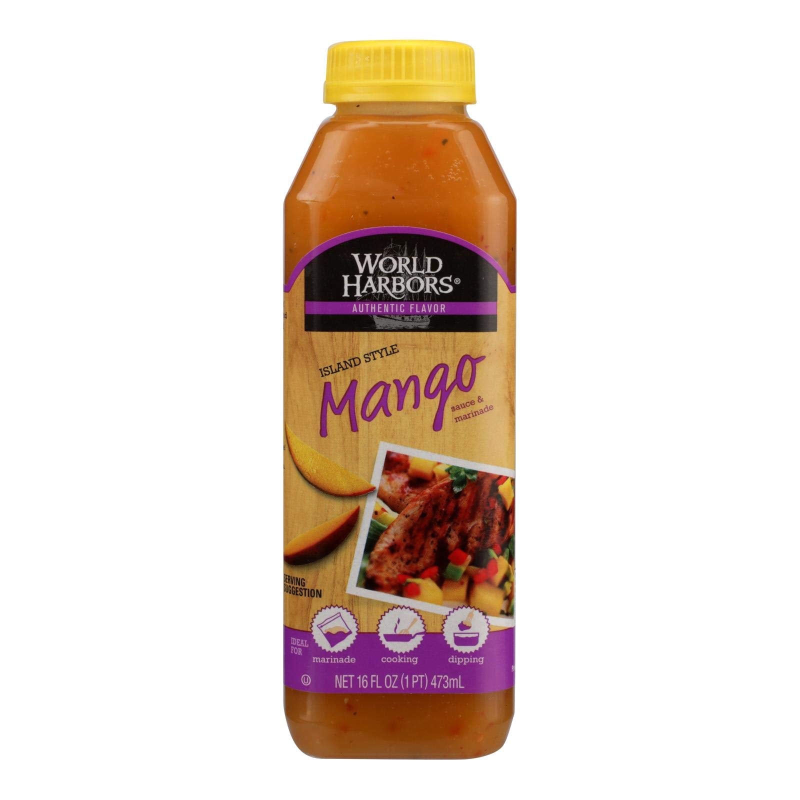 WORLD HARBORS SAUCE ISLAND MANGO 16OZ