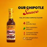 El Yucateco Chile Chipotle Hot Sauce, Authentic Mexican Chili Sauce, Bold Flavor, 5 fl oz, Pack of 2