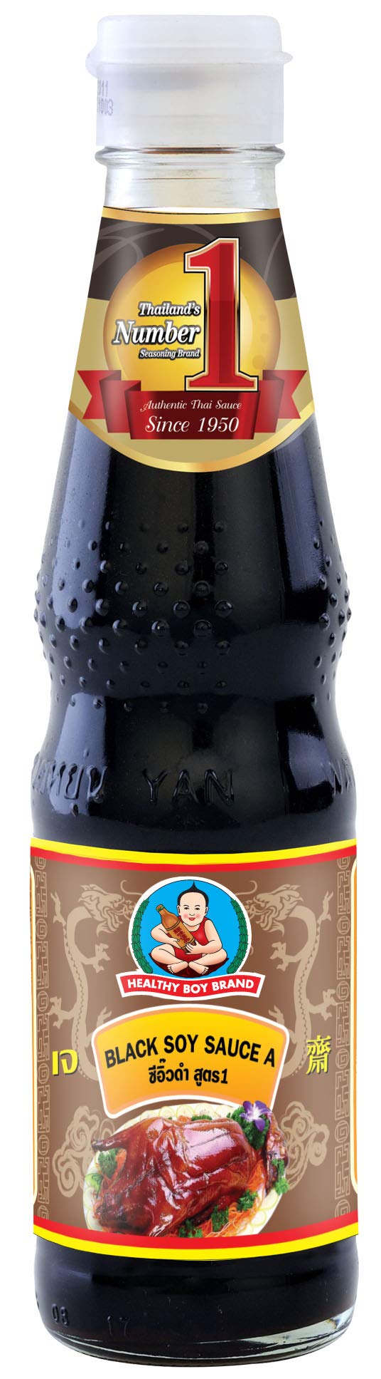 Healthy Boy Thai Black Soy Sauce, 14 Ounces, Product of Thailand (1 Bottle)