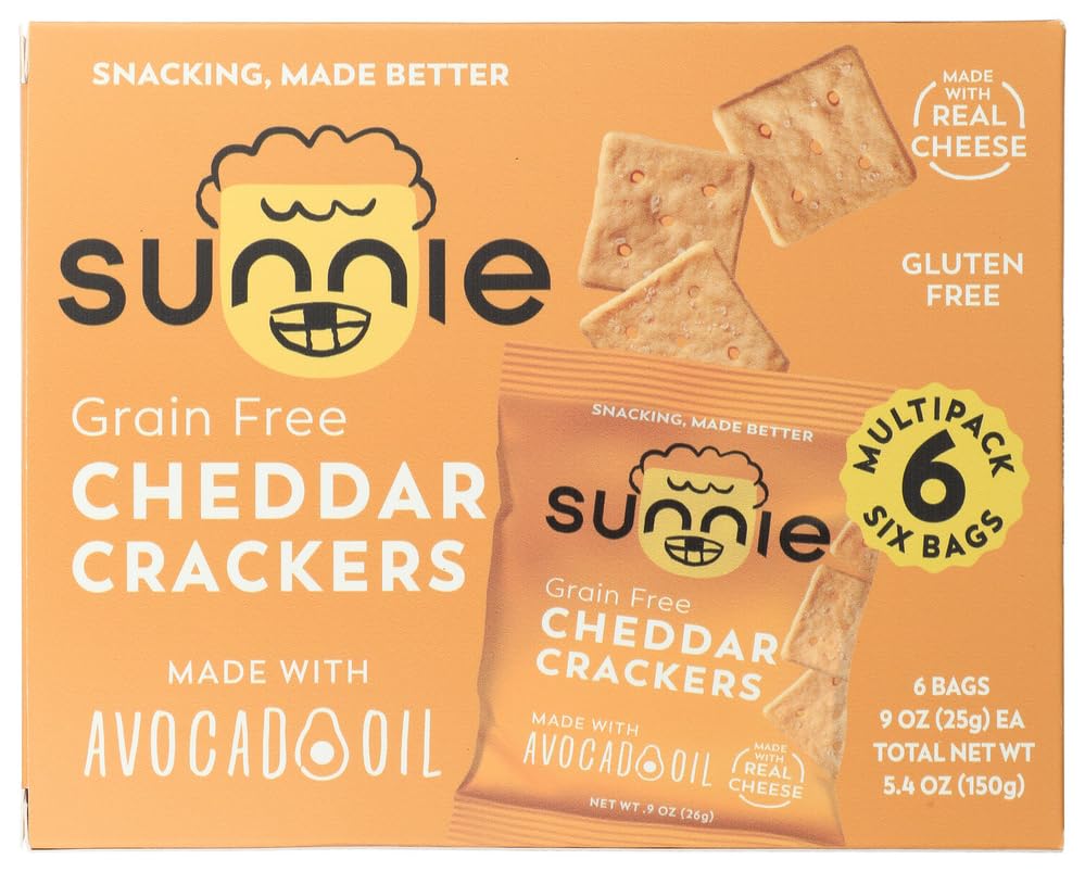 Sunnie, Crackers Cheddar 6Ct Multipack, 0.9 Ounce