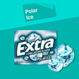 Extra, Polar Ice Sugar Free Chewing Gum Grad Gifts Prom Essentials Mint Gum, 15 Stick Slim Pack, 15 Count