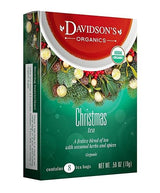 Davidson's Organics, Christmas Tea, 8-count Tea Bags, Pack of 12