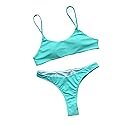 Women's Sexy Back Bikini 2021 Swimwear Swimsuit (Green, S)