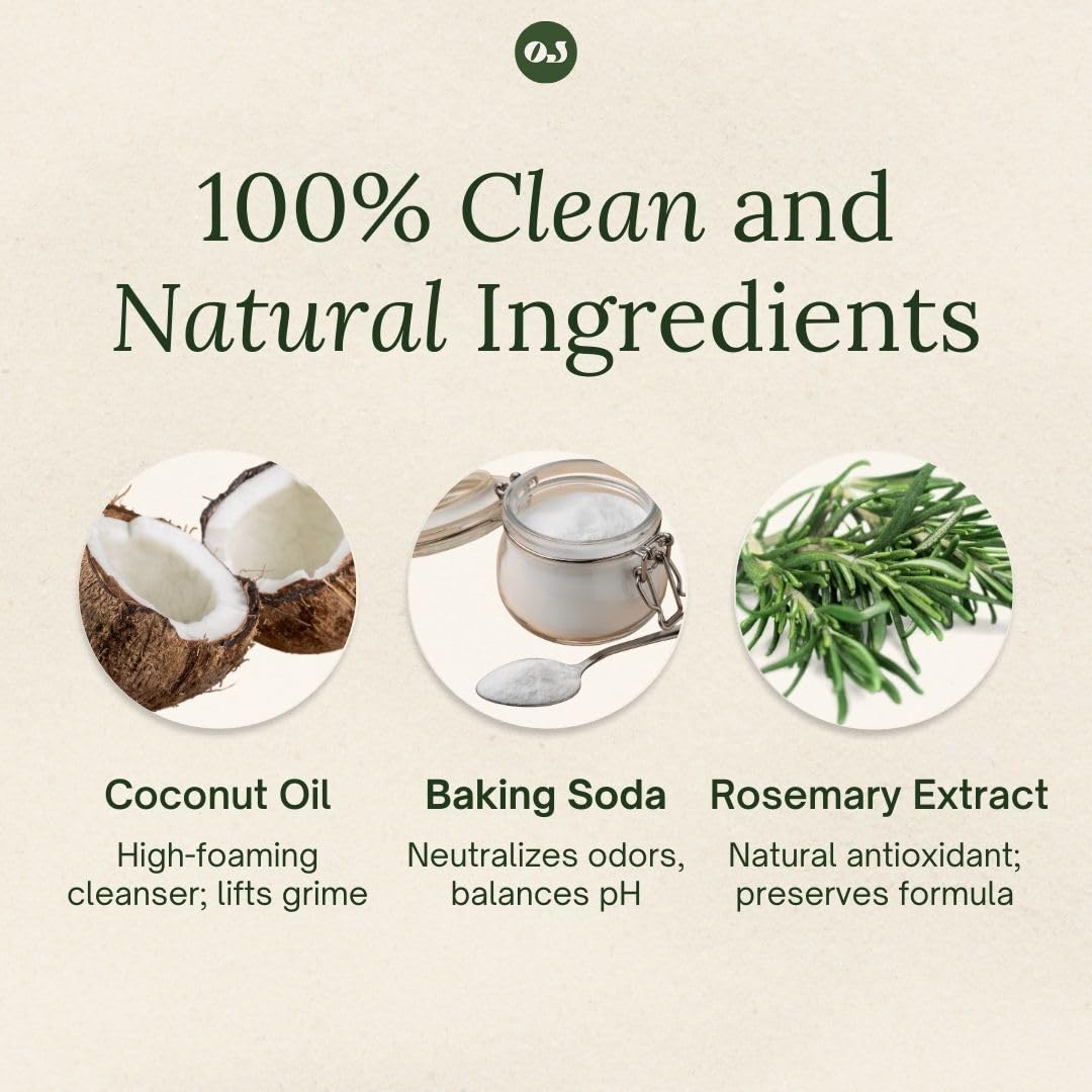 Organic Jaguar Laundry Detergent, Spring Breeze, Up to 64 Loads, 100% Natural Formula with Essential Oils, Gentle & Effective Formula Without Harsh